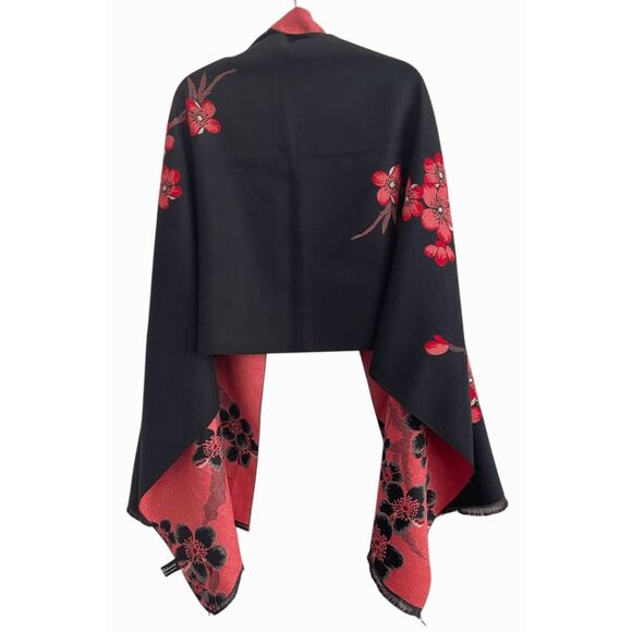 New Pashmina 100% Cashmere Floral Shawl Scarf Wrap - Picture 4 of 6